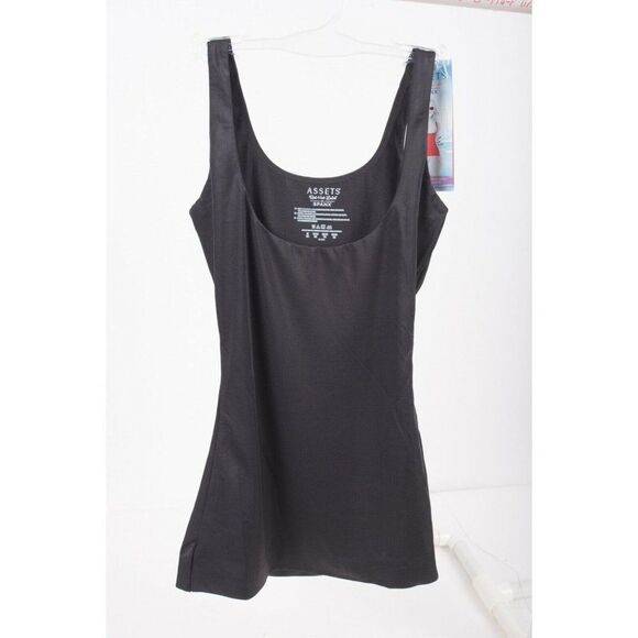SPANX Body Shaper Womens Body Shaper Core Controllers Open Bust Tank Top M Black - Picture 1 of 3